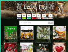 Tablet Screenshot of herbs-info.com